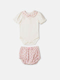 Set with Floral Grid and Golinha
