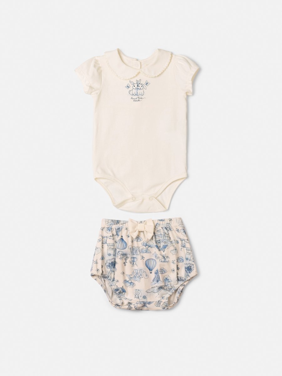 Children's Set Printed with Collar