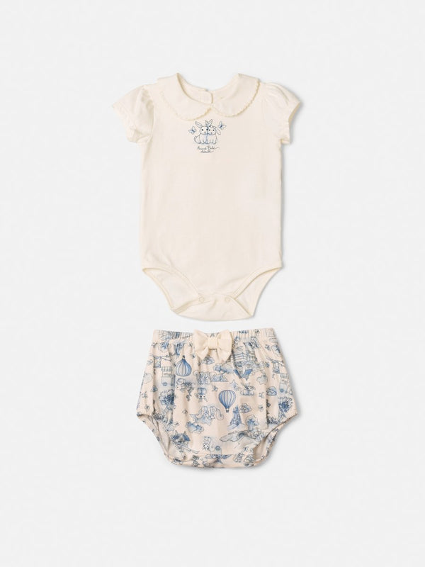 Children's Set Printed with Collar