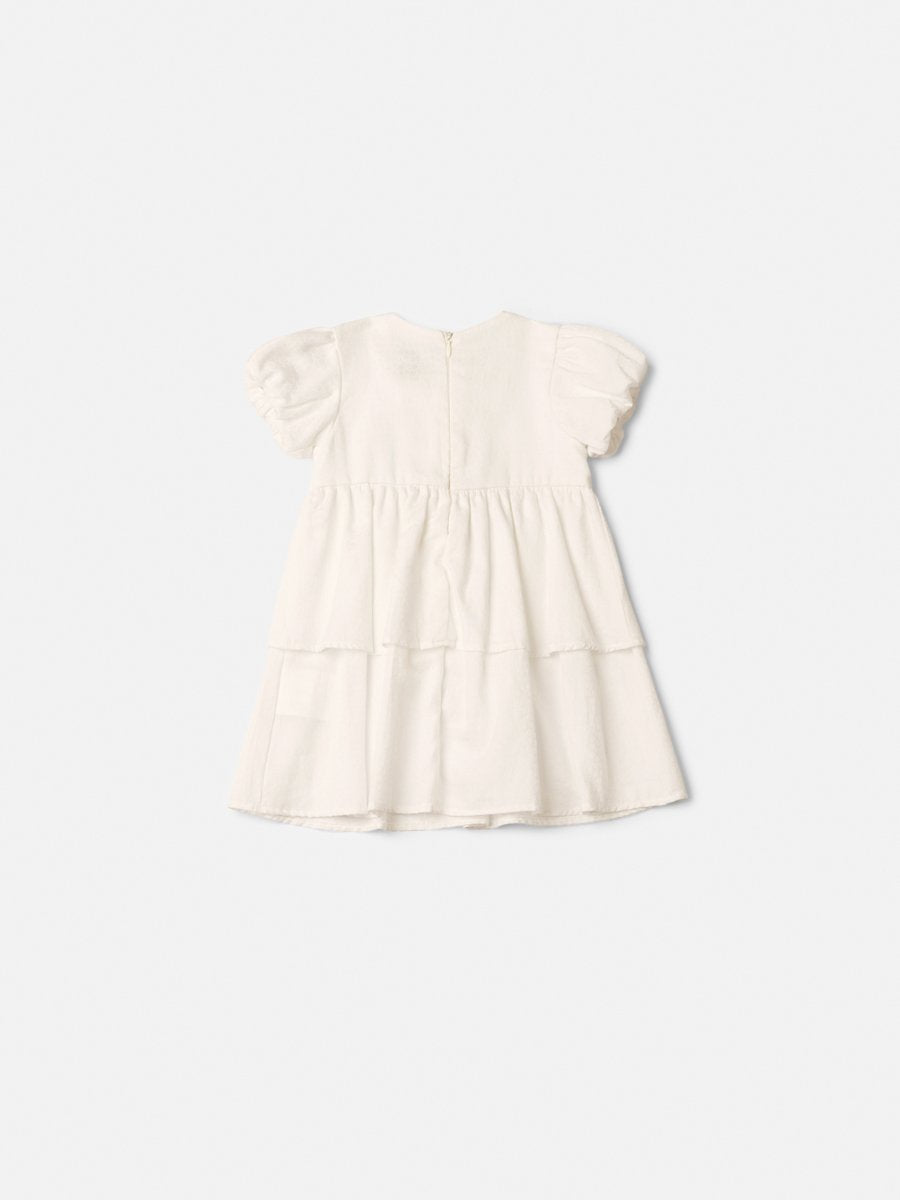 Children's Dress in Fabric with Maxi Bow