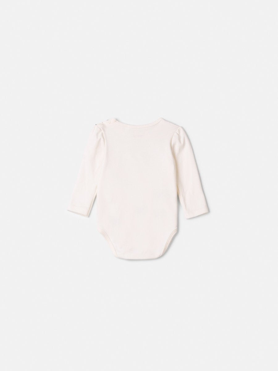 Animê Girls' Bodysuit – Long Sleeve with Scarf in Monogram