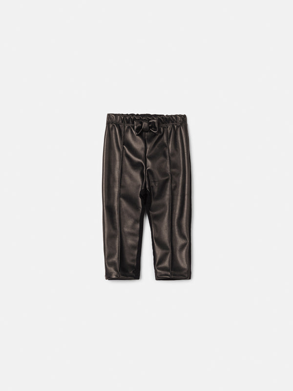 Children's Pants Girl Anime Fake Leather with Bow