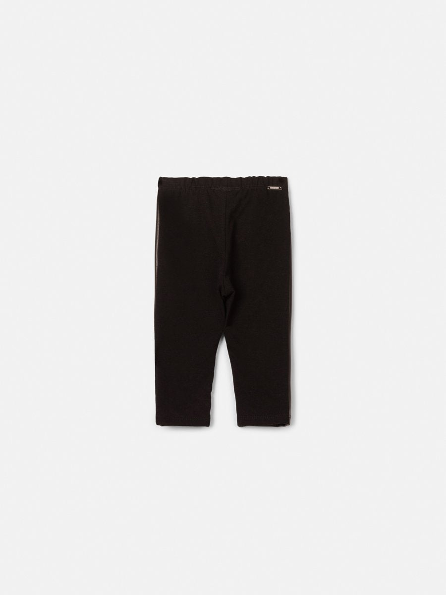 Animê Girls' Pants – Faux Leather with Bow