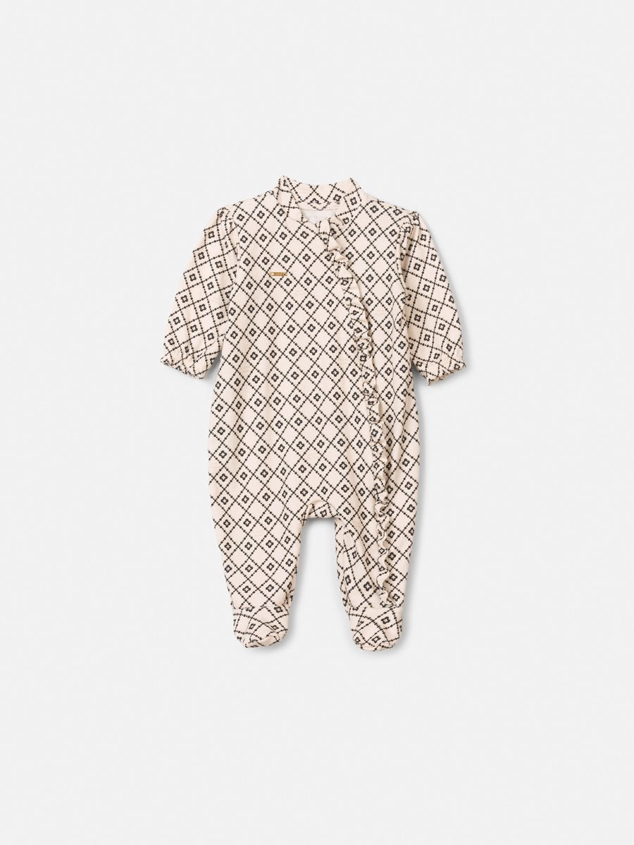 Animê Girls' Jumpsuit – Soft Cotton with Ruffle Gathered