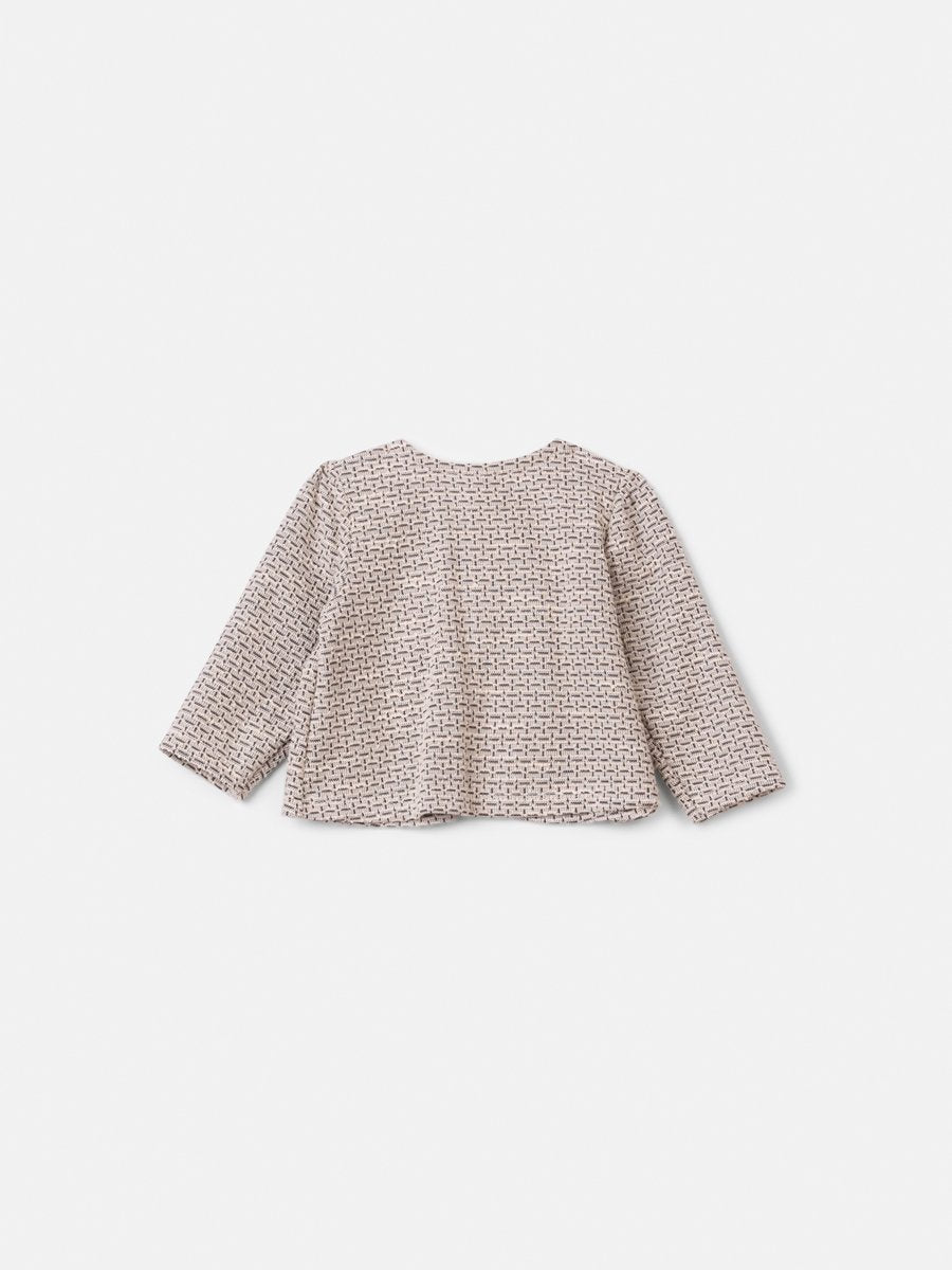 Animê Girls' Coat – Jacquard Tweed