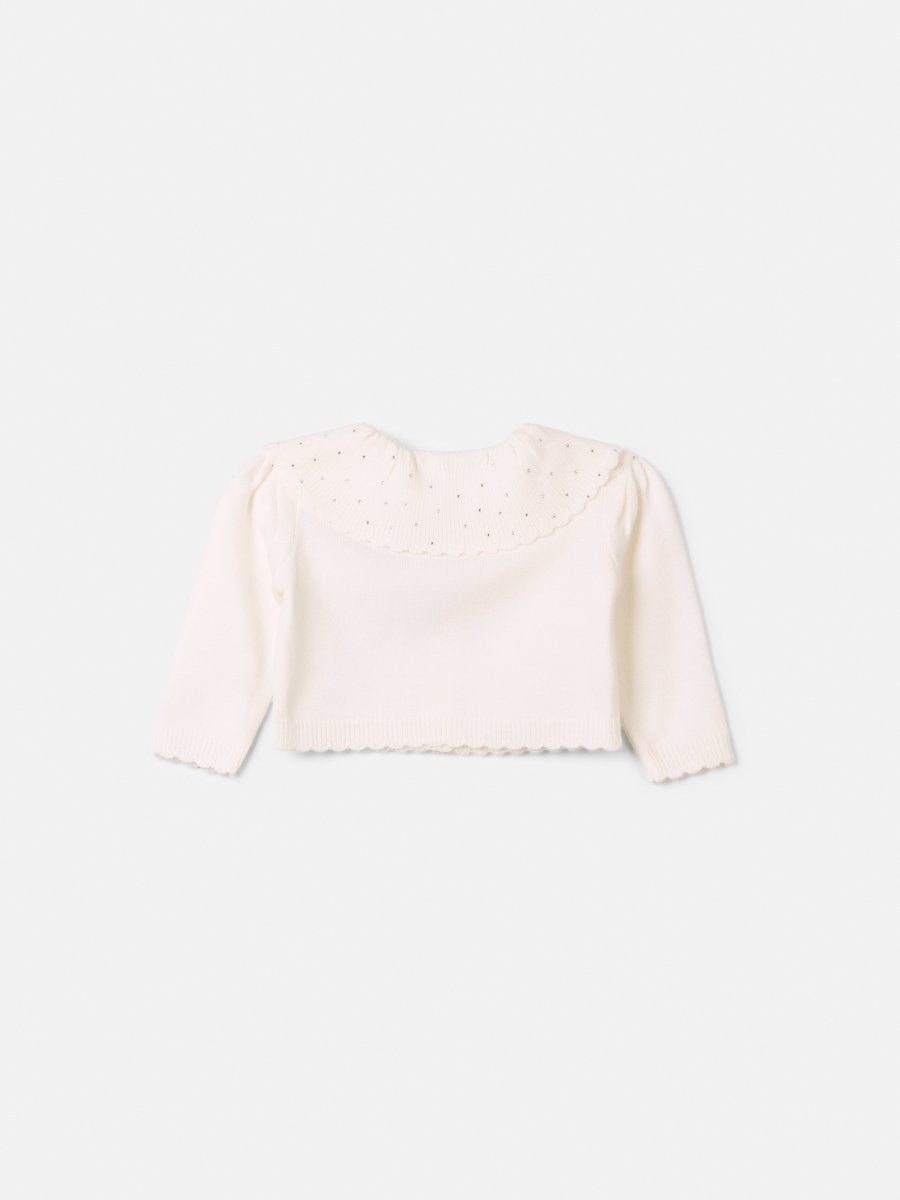Girls' Anime Knit Coat with Collar