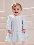 Girls' Anime Dress with Embroidered Collar