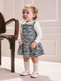 Tweed Dress with Doll Collar