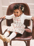 Animê Girls' Pinafore Dress – faux Plaid with Peter Pan Collar