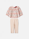 Animê Girls' Set – Plaid with Velvet Bow