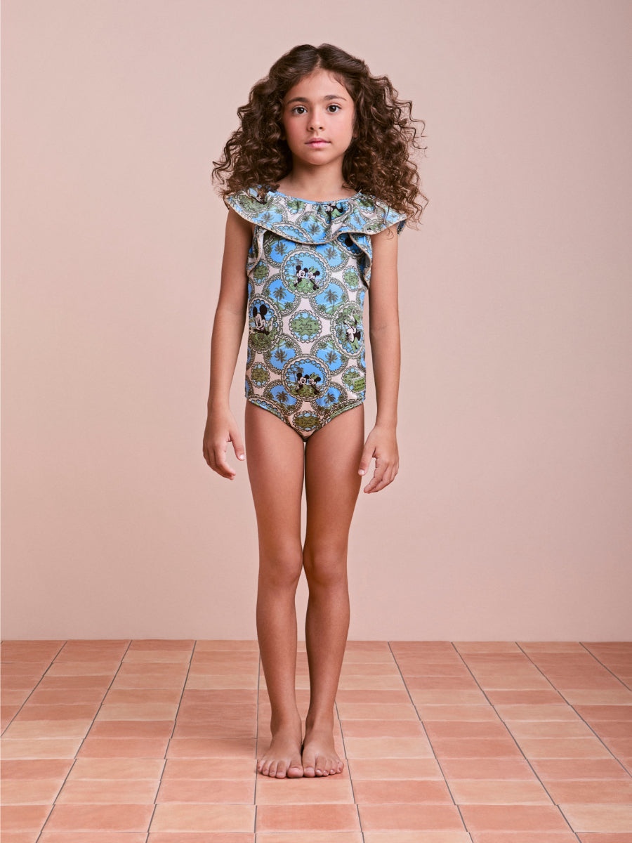 Minnie Paisley Swimsuit with Ruffles