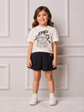 Children's Set Anime Western Mood Girl with Pleats