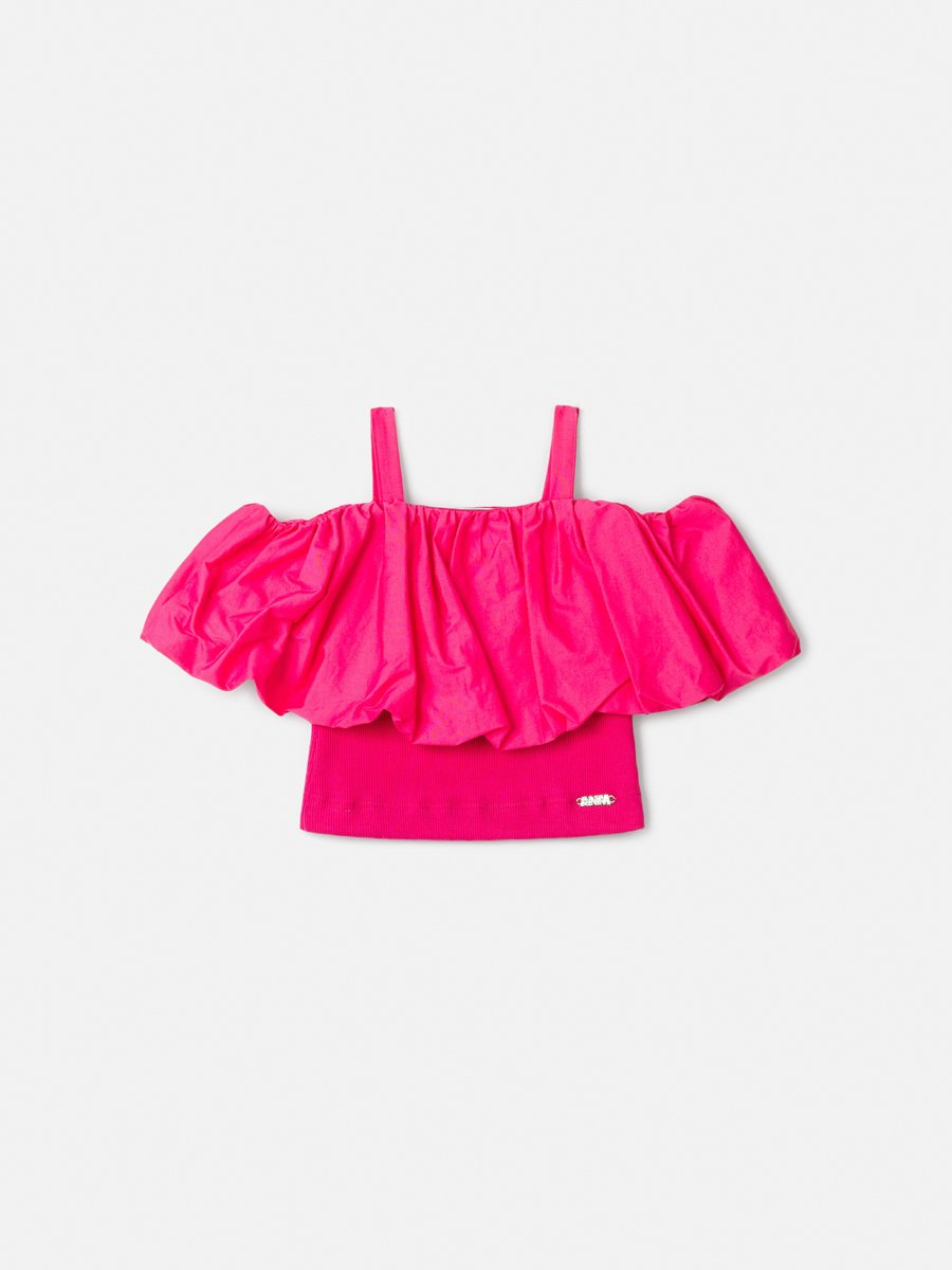 Girls' Pink Balloon Top