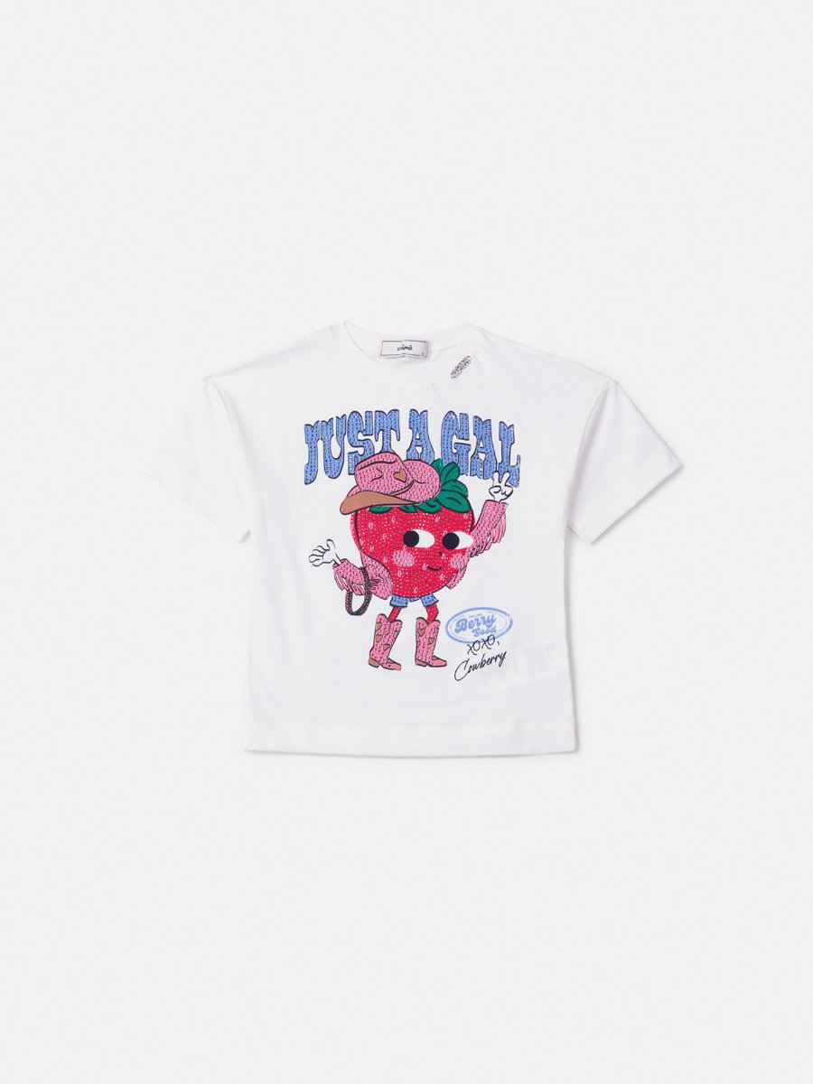 Berry Good Children's Blouse with Rhinestones
