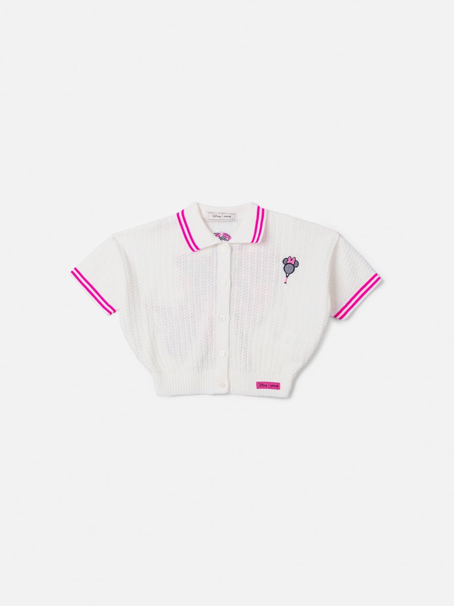 Children's Knitted Shirt with Minnie Print