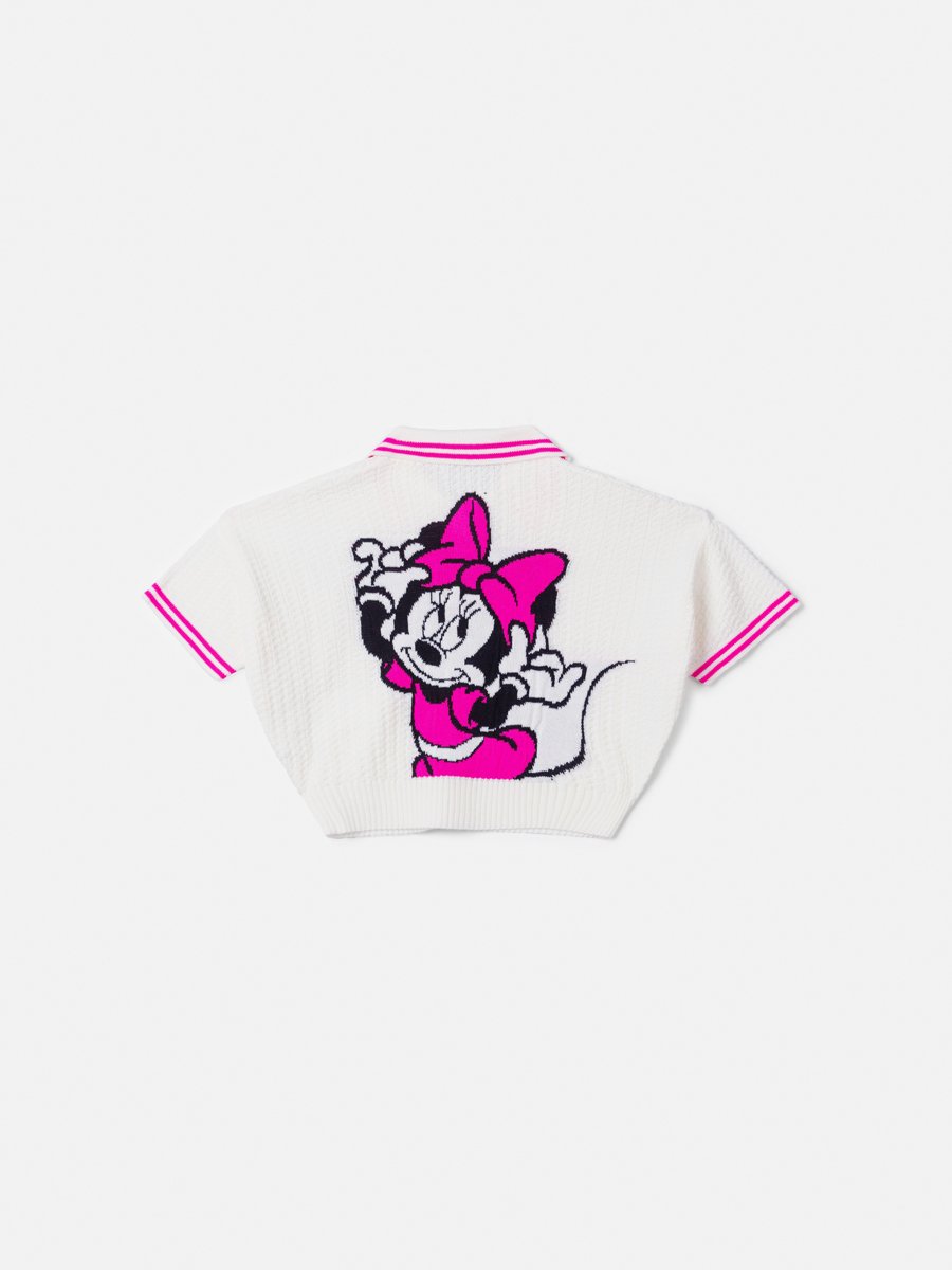 Children's Knitted Shirt with Minnie Print