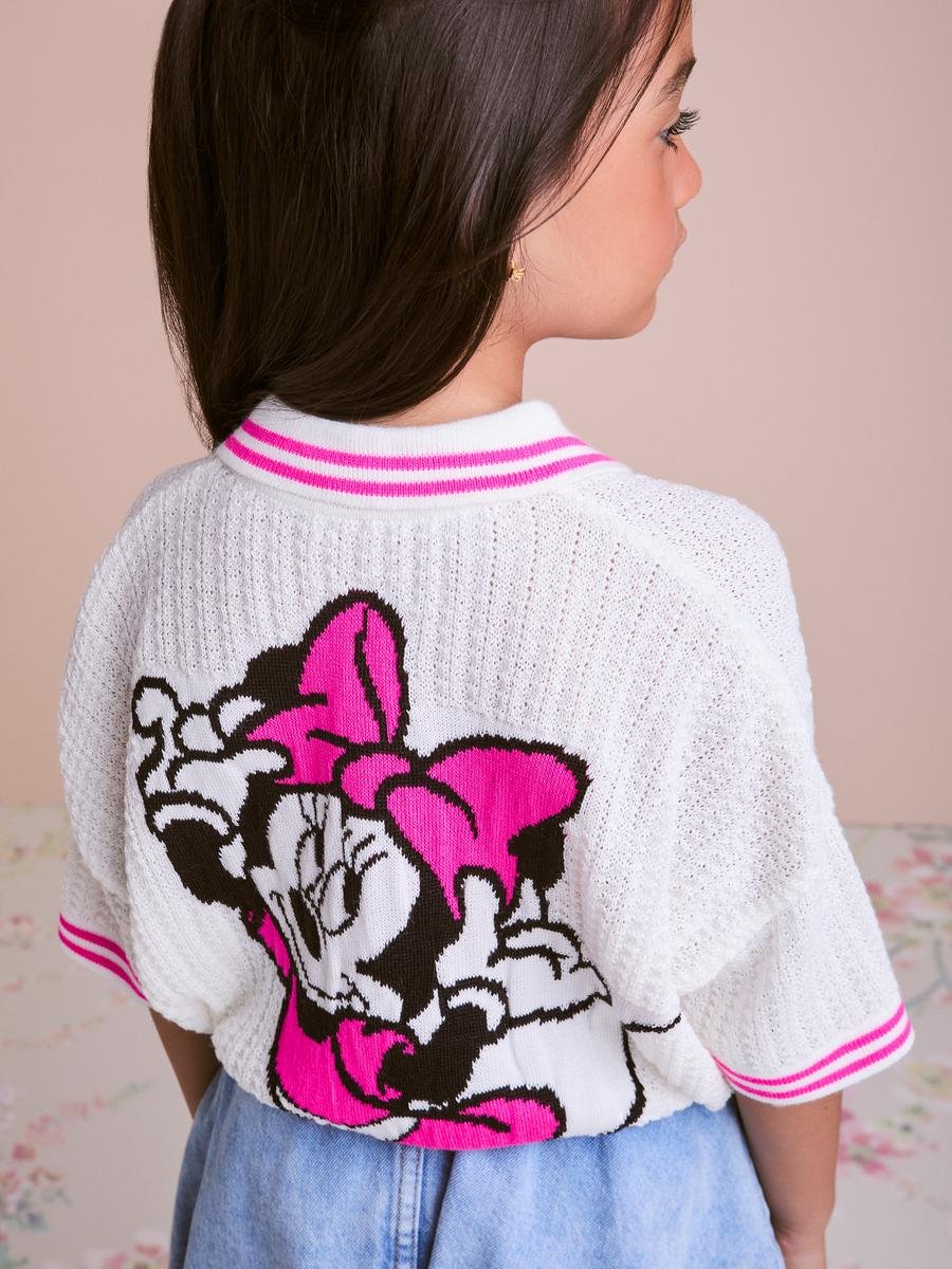 Children's Knitted Shirt with Minnie Print