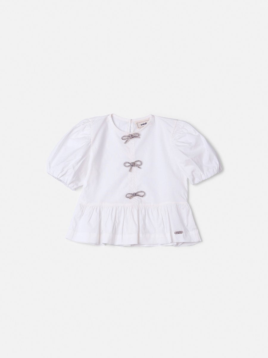 Girls' Balloon Top with Bows