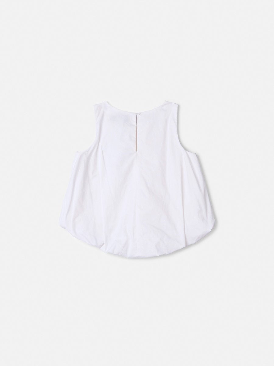 Girls' Balloon Tricoline Top