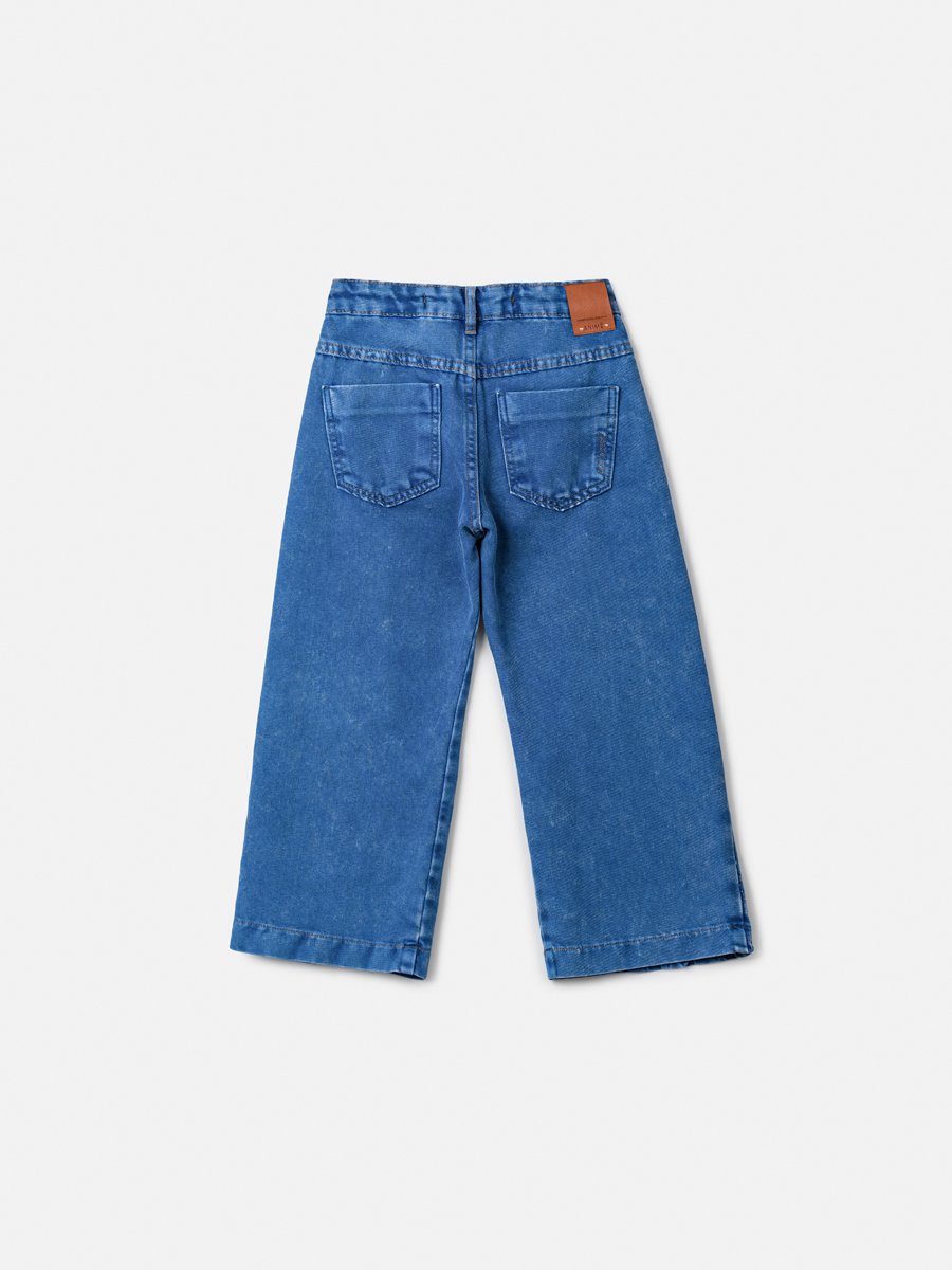 Dark Jeans with Pleated Details