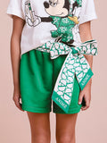 Children's Shorts with Printed Bow