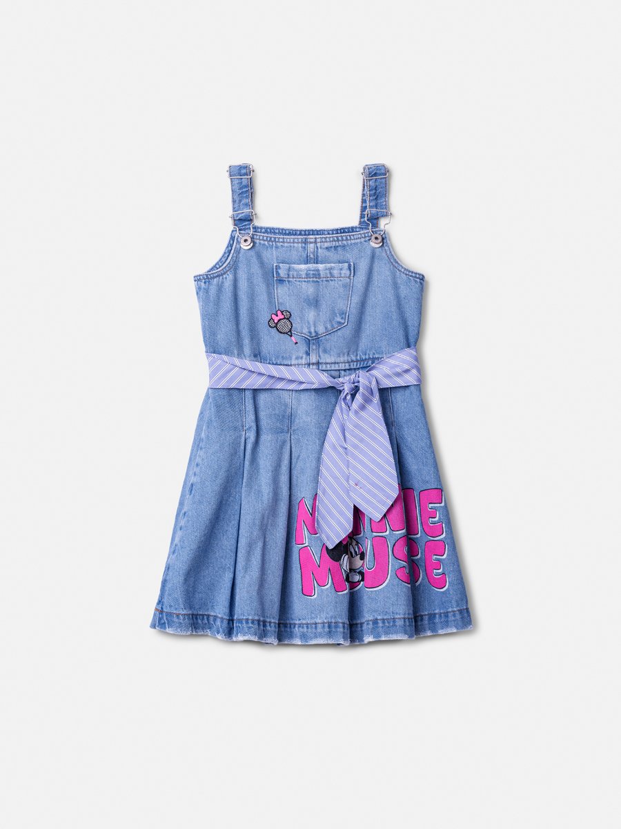 Children's Jeans Salopete with Tie Bow