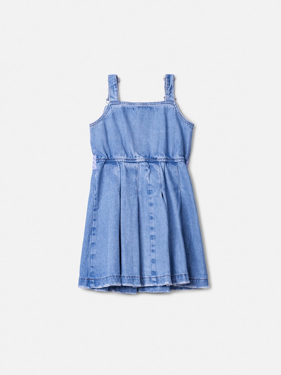 Children's Jeans Salopete with Tie Bow