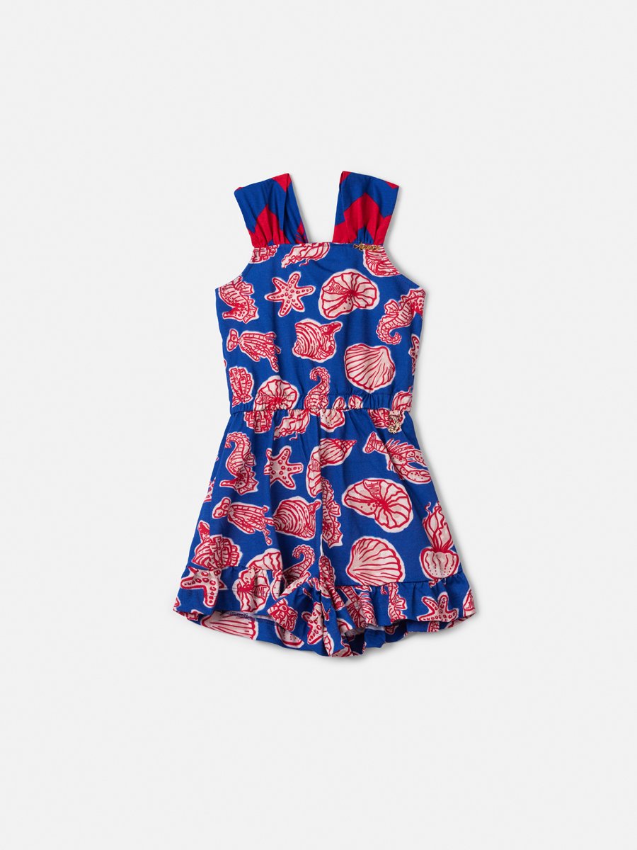 Girls' Under the Sea Print Romper