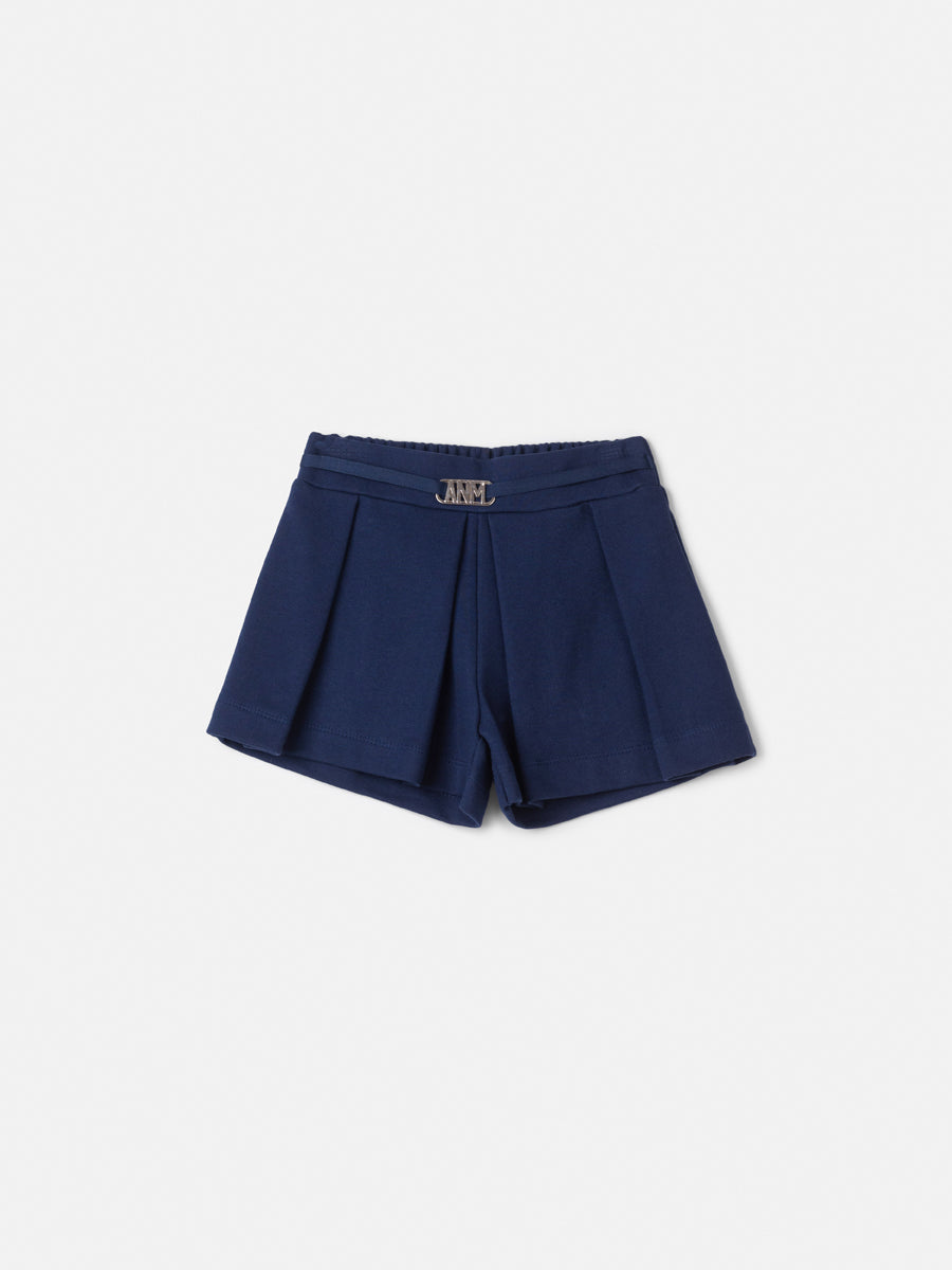 Children's Sweatshirt Shorts with Pleats