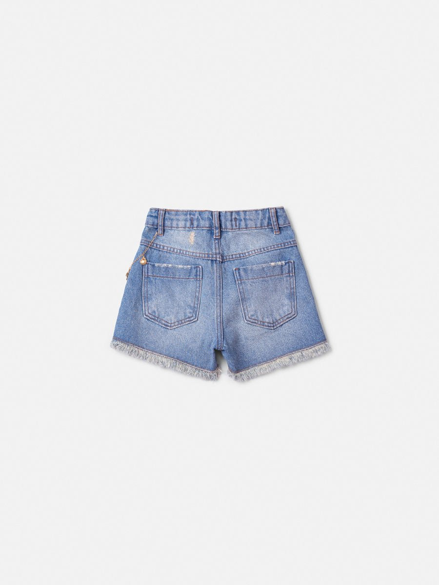 Children's Jeans Shorts with Chain