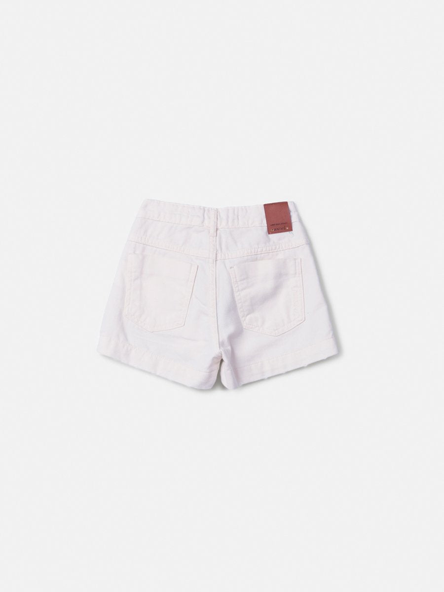 Children's Off White Twill Shorts