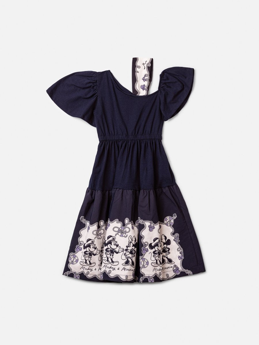 Disney Children's Navy Dress with Scarf