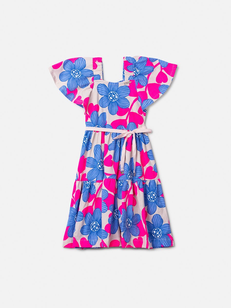 Delicate Blue Floral Children's Dress