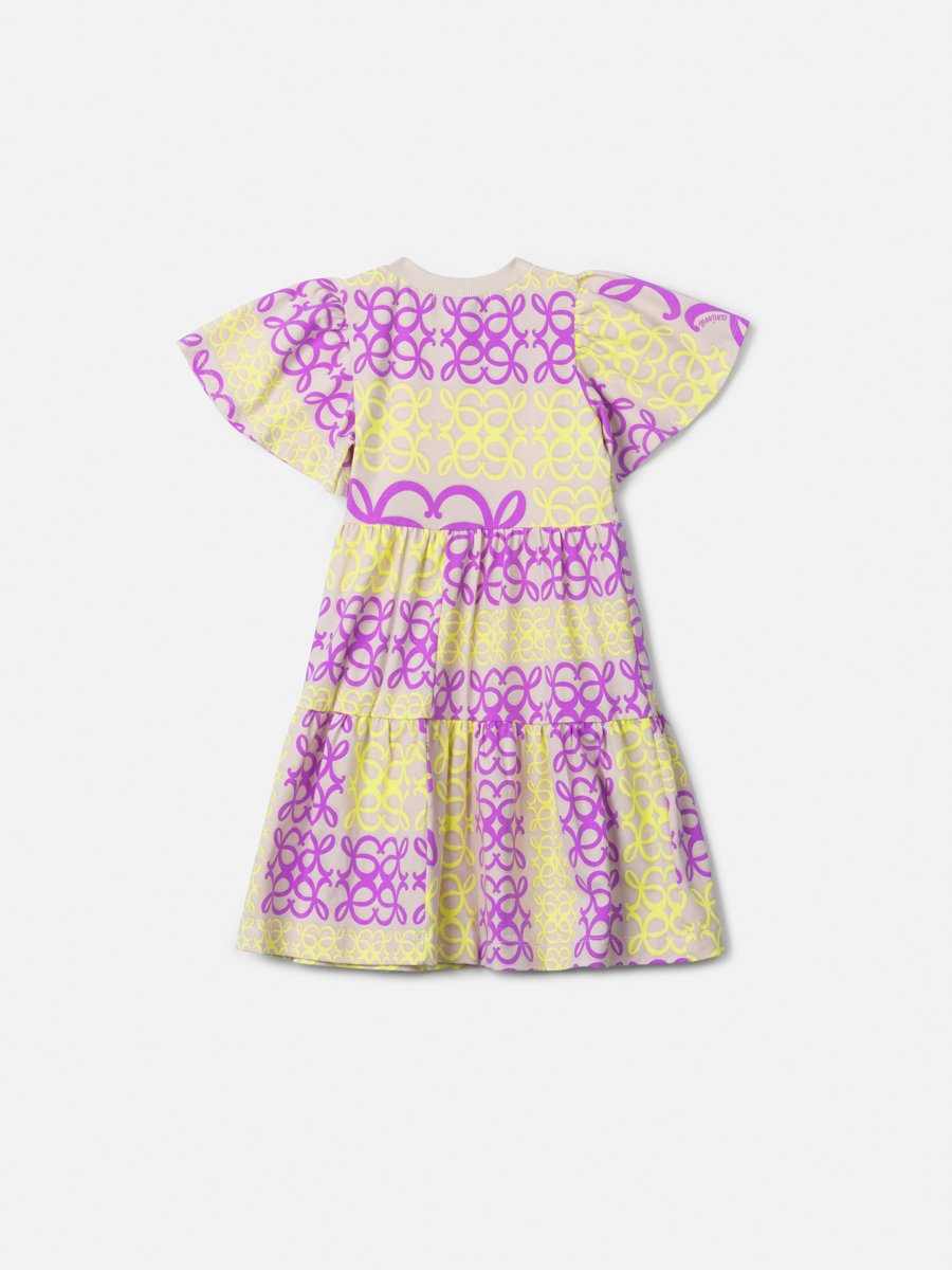 Children's Dress with Rococo Print