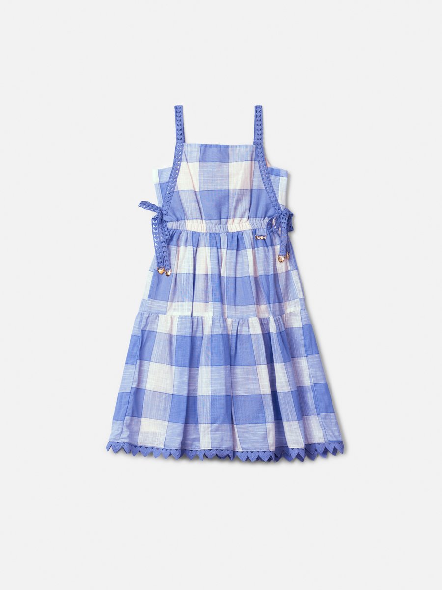 Children's Plaid Dress with Sianinha Straps