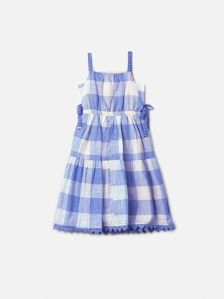 Children's Plaid Dress with Sianinha Straps