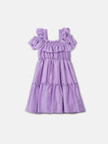 Lilac Dress in Rugged Fabric