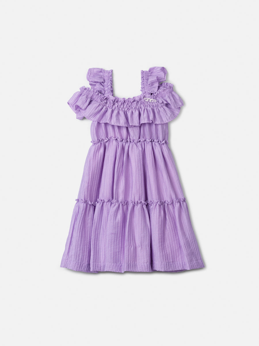 Lilac Dress in Rugged Fabric