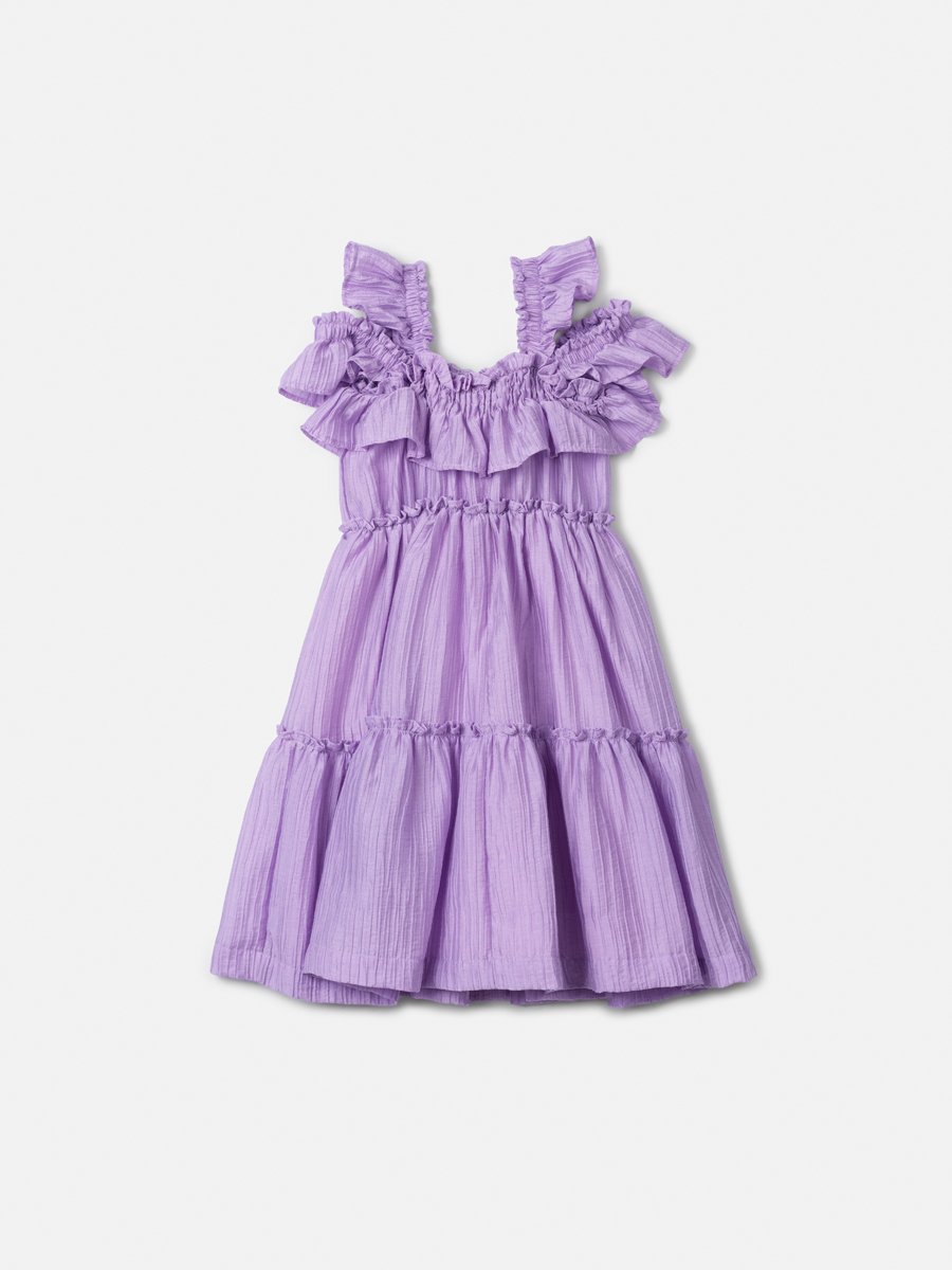 Lilac Dress in Rugged Fabric