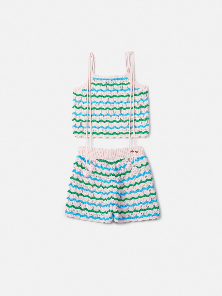 Striped Knitting Set