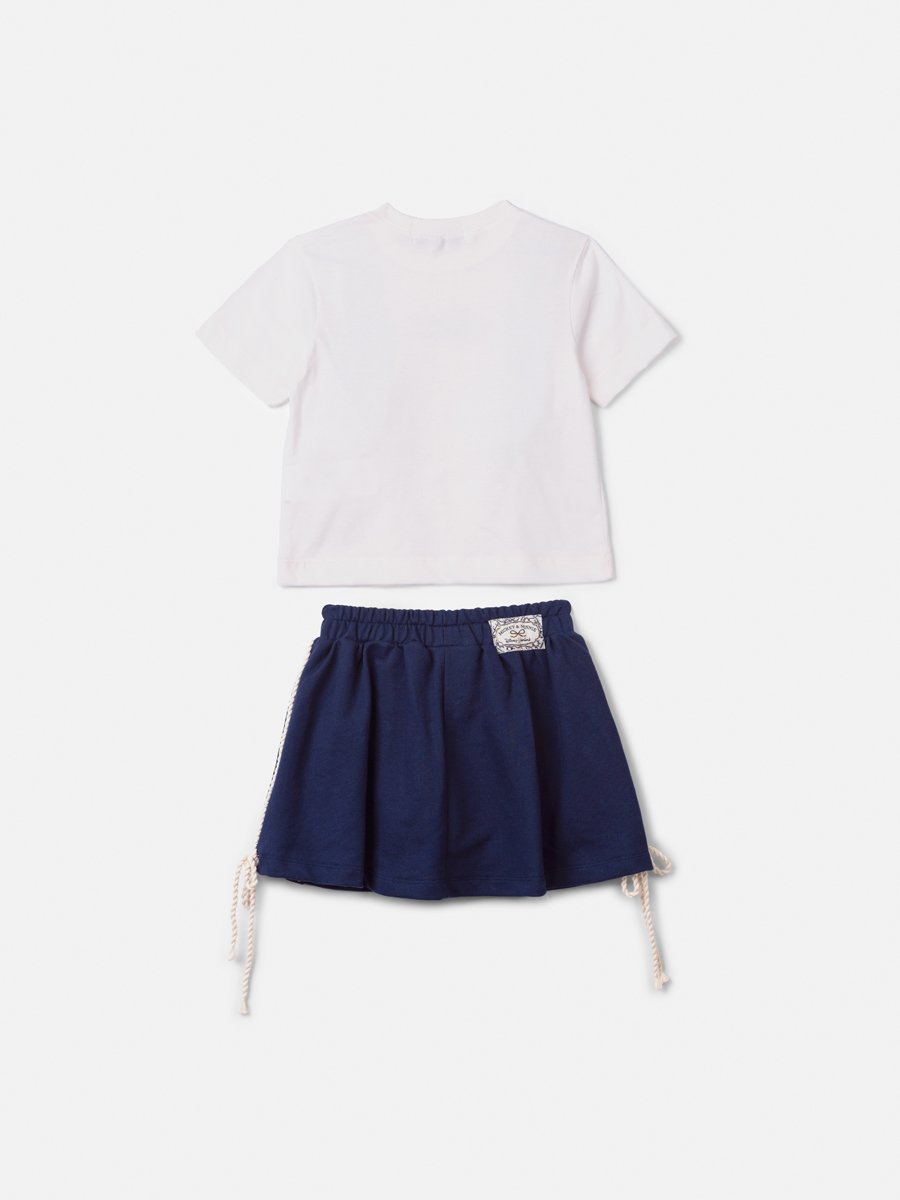 Children's Set with Navy Scarf