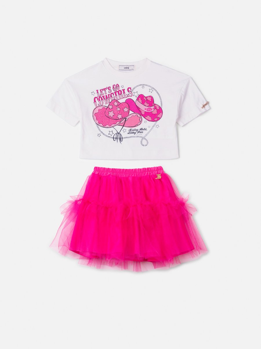 Pink Tulle Cowgirls Children's Set