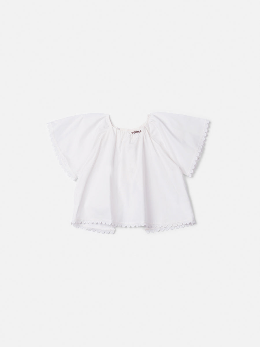Blouse with Sianinha and Opening on the Back