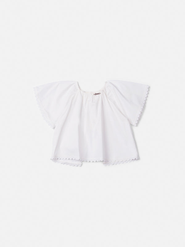 Blouse with Sianinha and Opening on the Back
