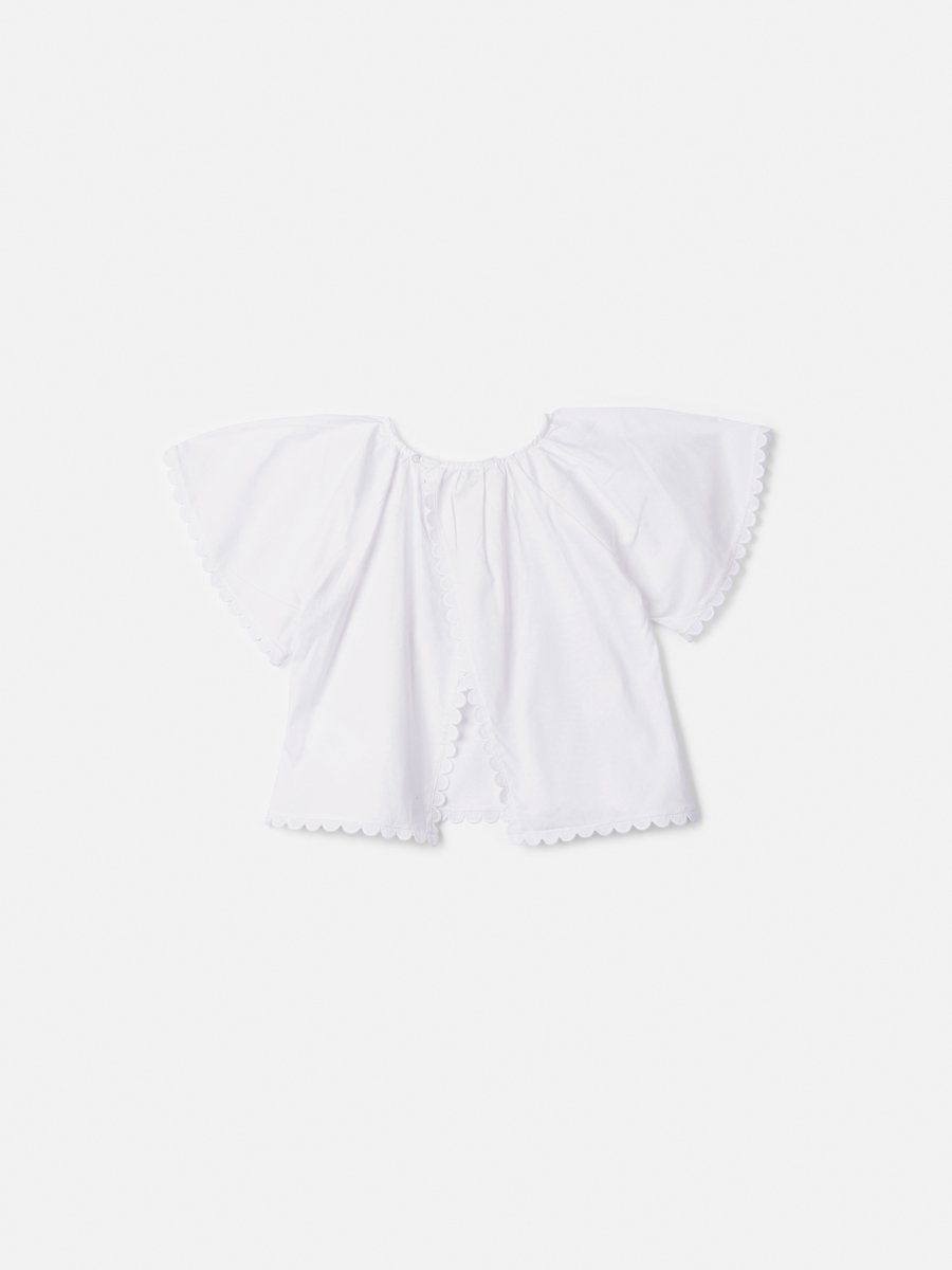 Blouse with Sianinha and Opening on the Back