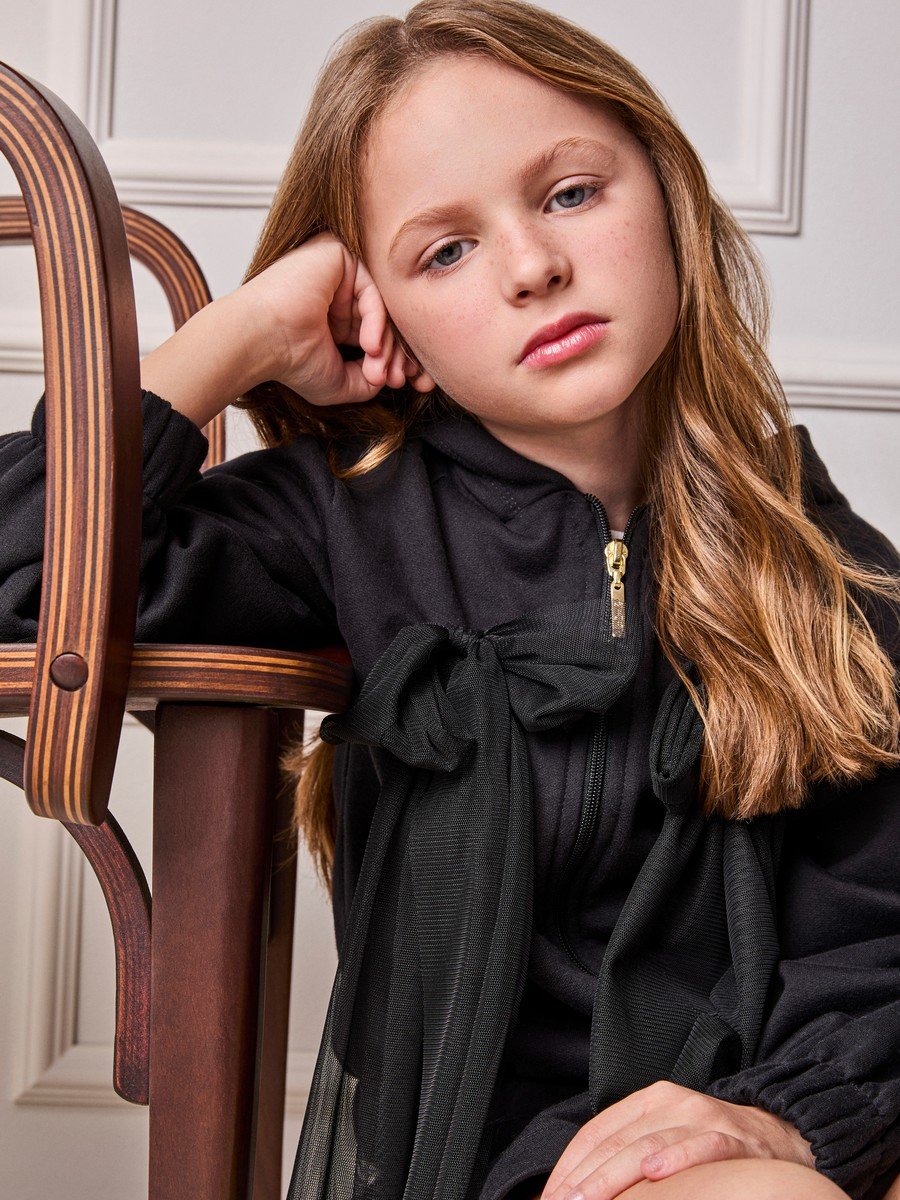 Girls' Anime Jacket with Tulle Bows