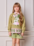 Children's Anime Girl's Sweatshirt Coat with Minnie Hem