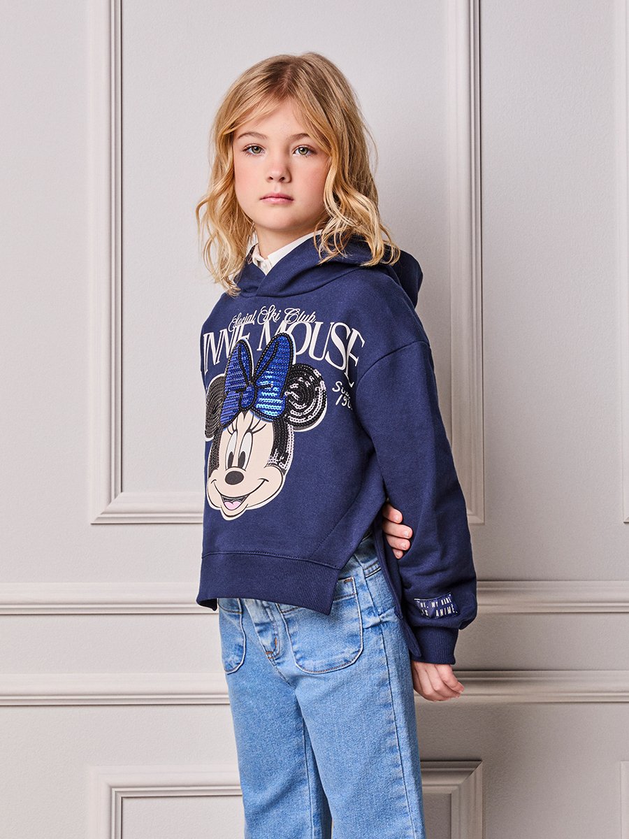 Animê Girls' Coat – fleece Minnie with Embroidery in Paête