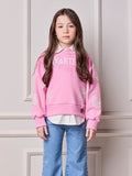 Children's Anime Girl Sweatshirt with Flowers
