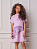 Animê Girls' Dress – Scarf Print